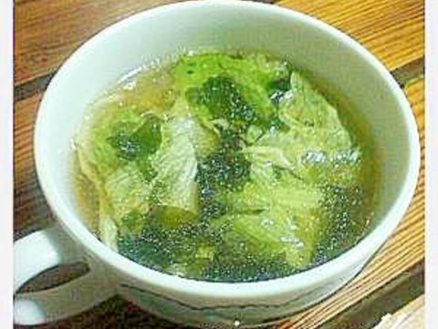 あっさりレタススープ